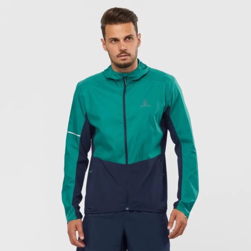 Blusão Salomon Agile Masculino Verdes Azul Marinho | PT E70698